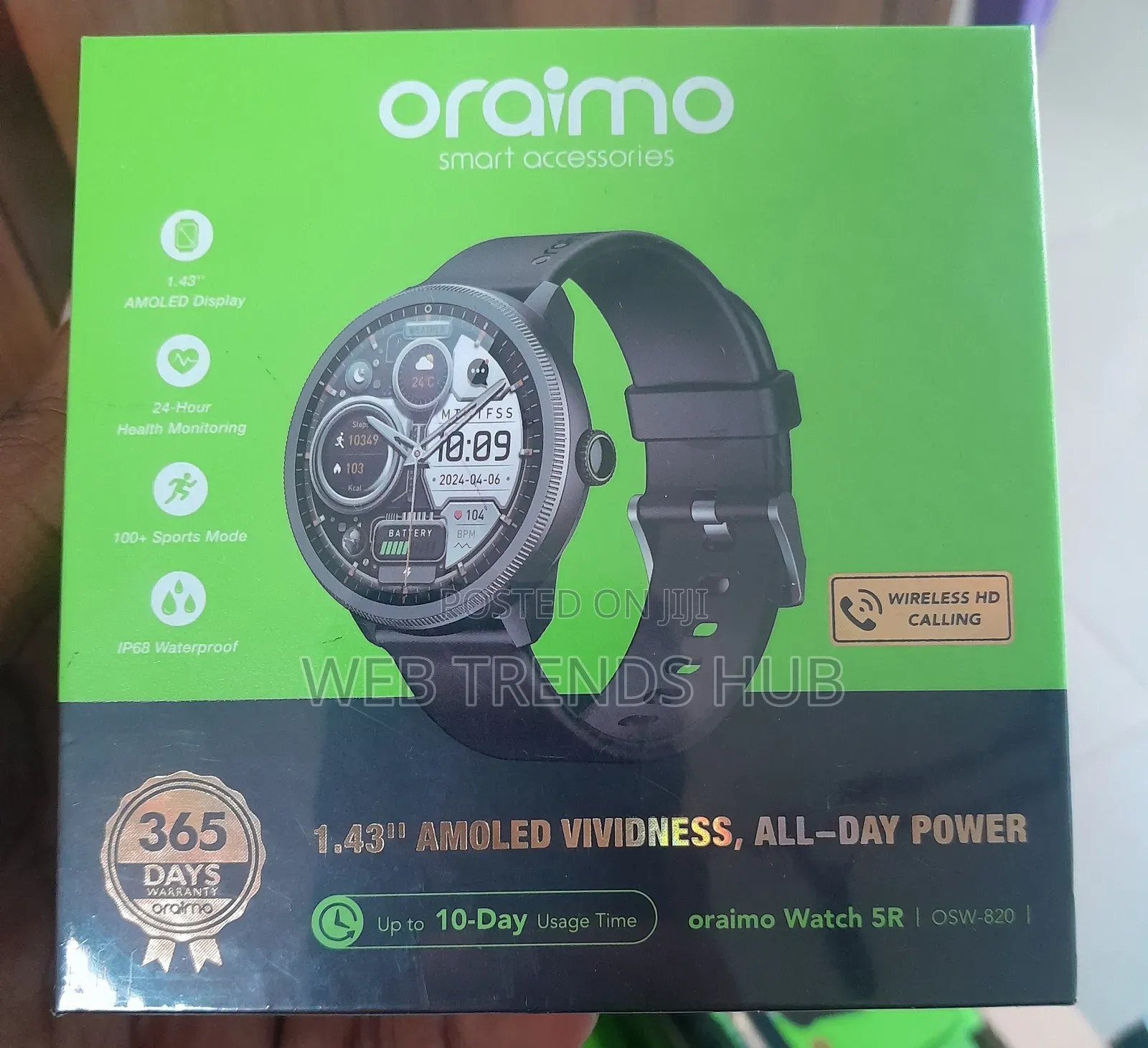 Oraimo Watch 5r (Osw-820) 1.43'' Amoled Display Smartwatch