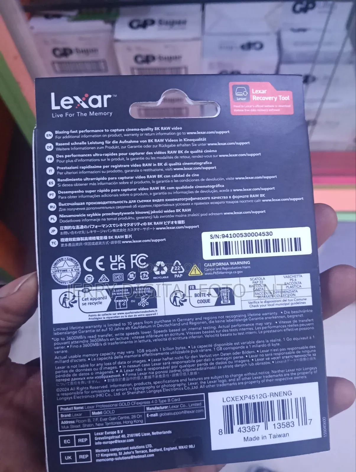 Lexar 512gb Cf-express Type -a 1750mbls