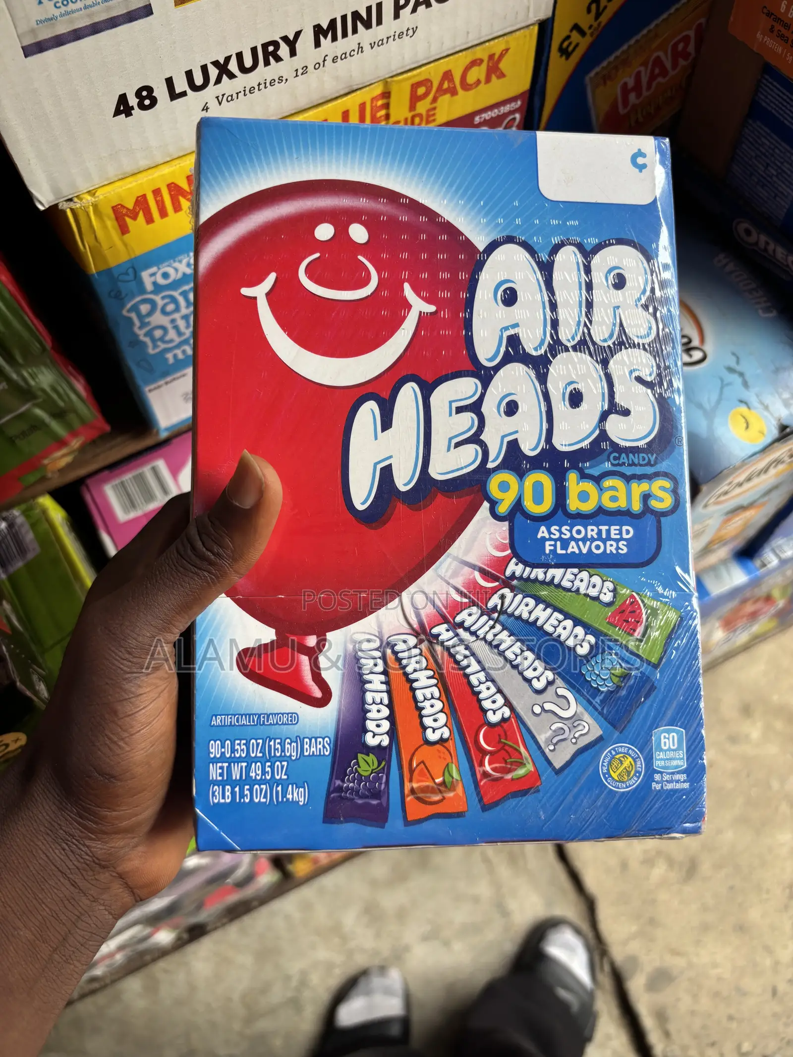 Airheads Candy Assorted Flavors (90 Bars)