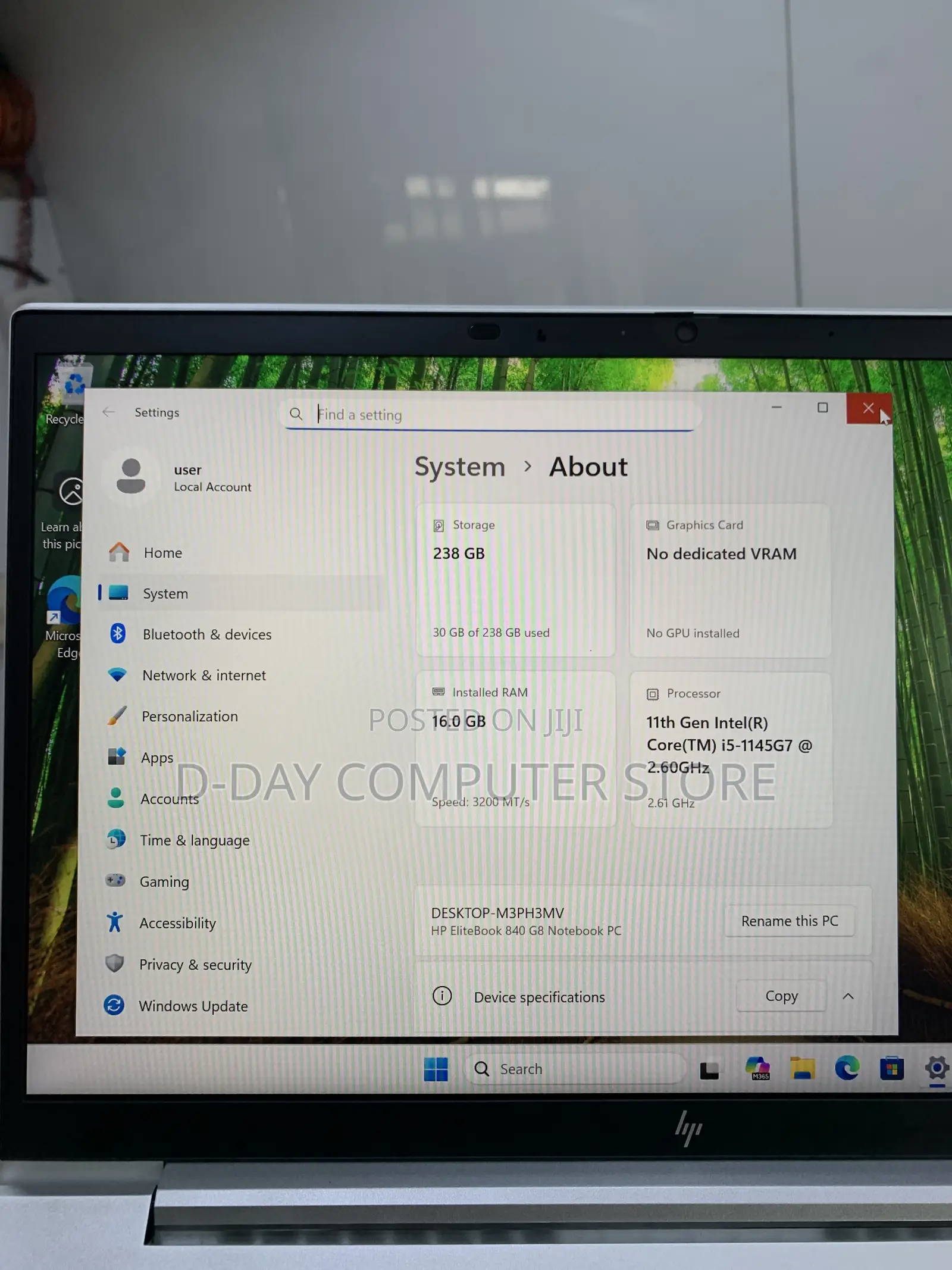 Laptop HP EliteBook 840 G8 16GB Intel Core i5 SSD 256GB