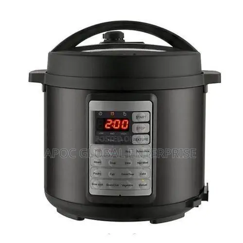 George Home Metallic Black Digital 5.5l 1000w Pressure Cooker