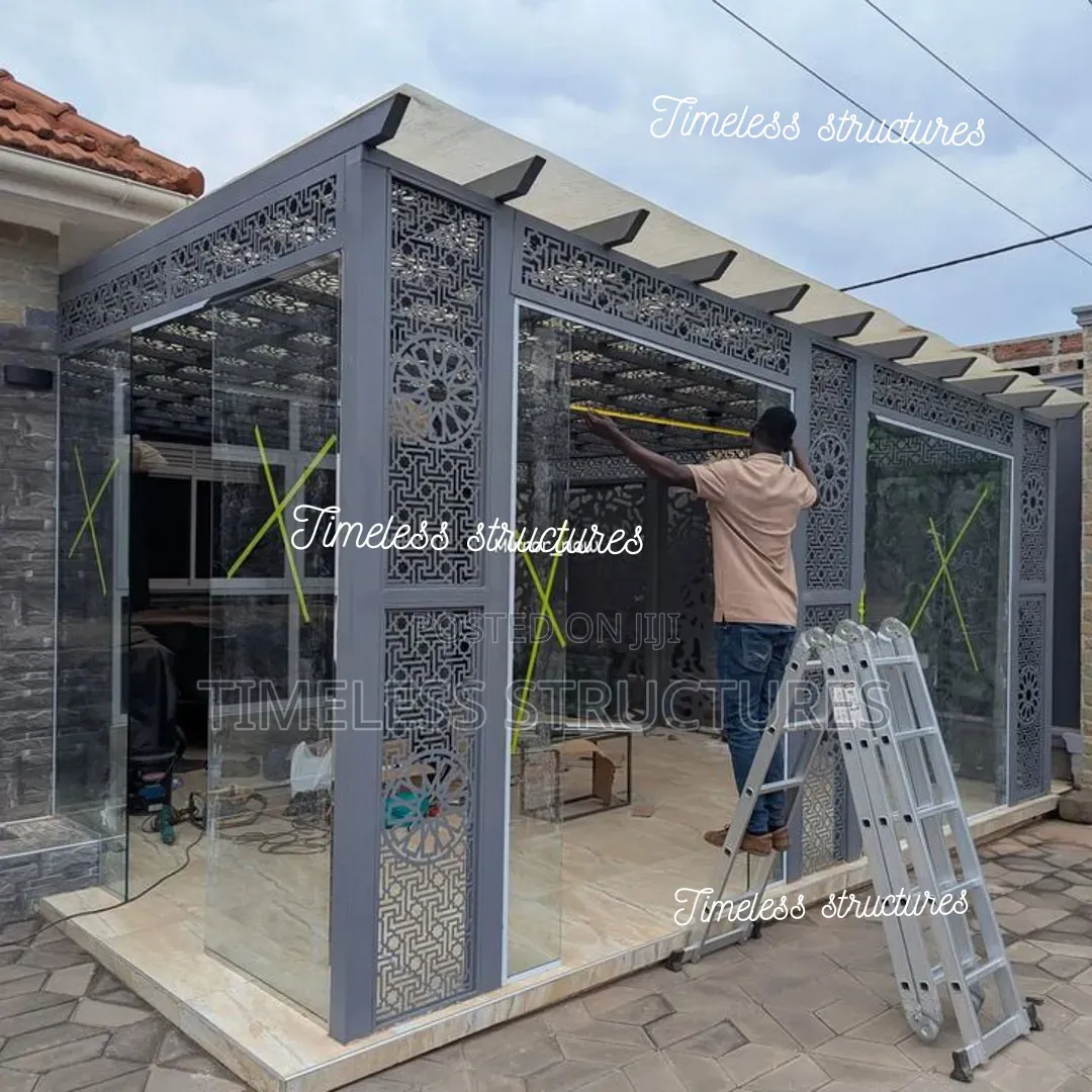 Steel Styled Laser Pergola