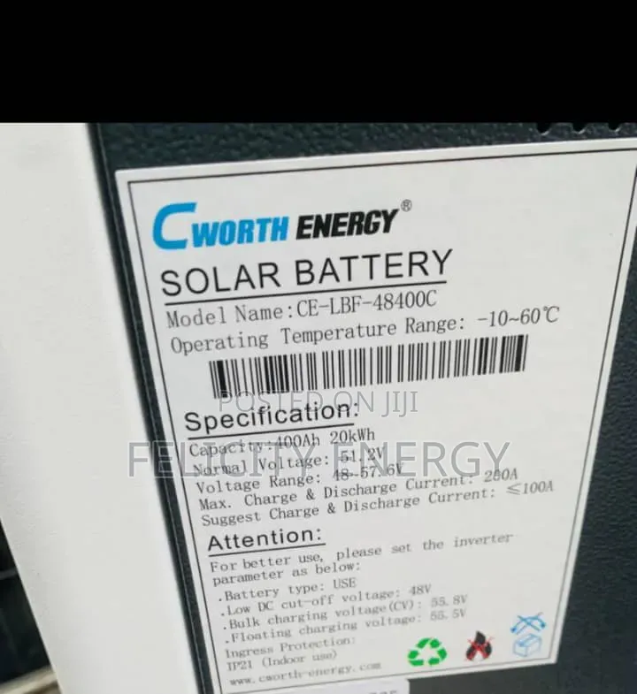 C Worth Energy Lithium Battery 20kwh (51.2v)