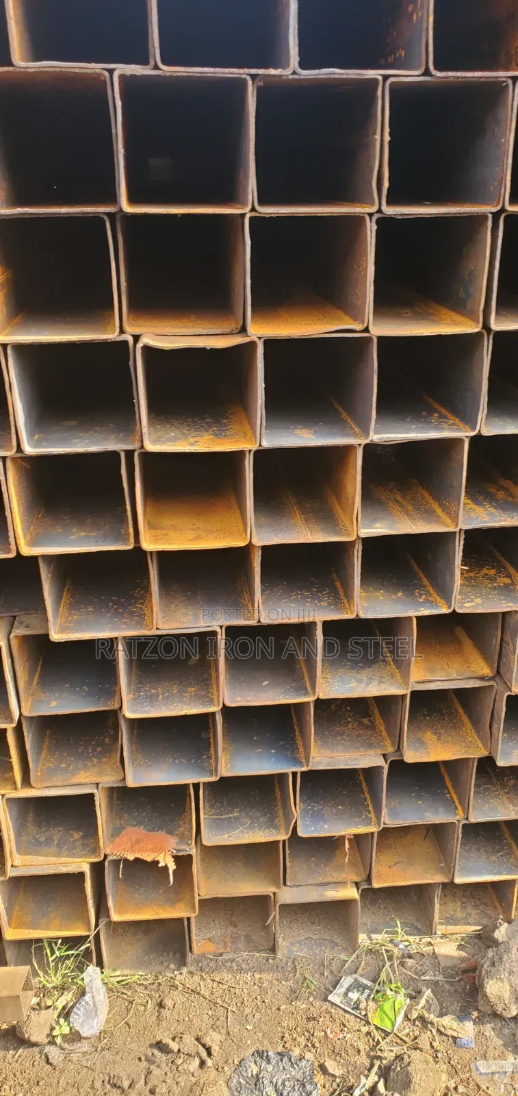 120x120x4mm Square Pipe Black Steel