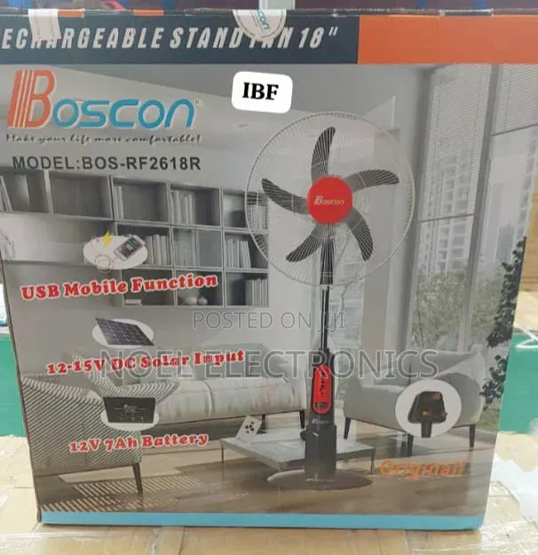 Boscon Rechargeable Standing Fan
