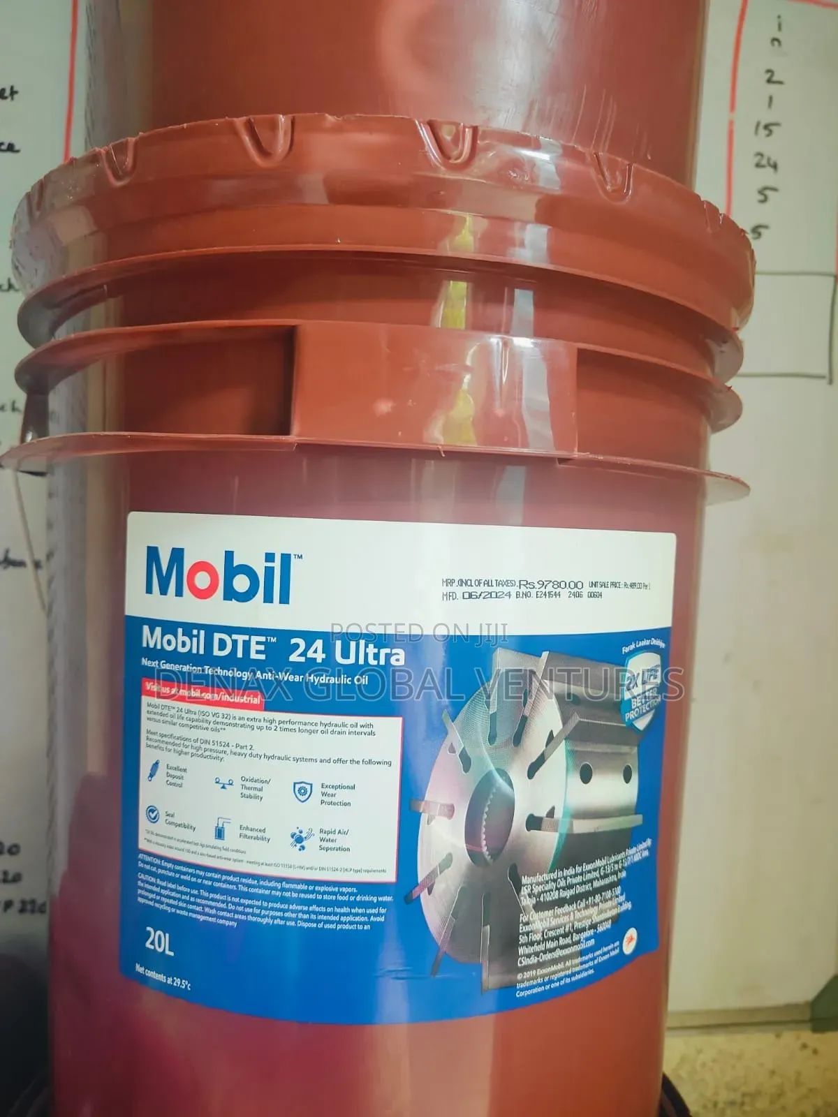 Mobil Dte 24 Ultra Anti-Wear Hydraulic Oil
