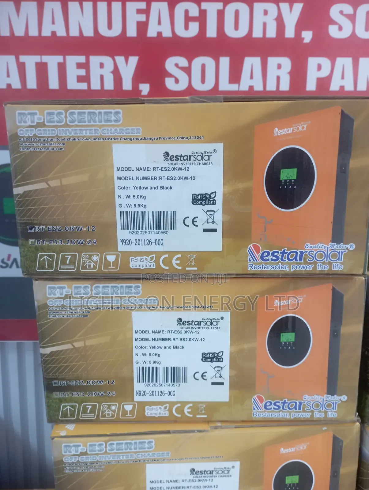 Restar 2kva Hybrid Inverter 12v