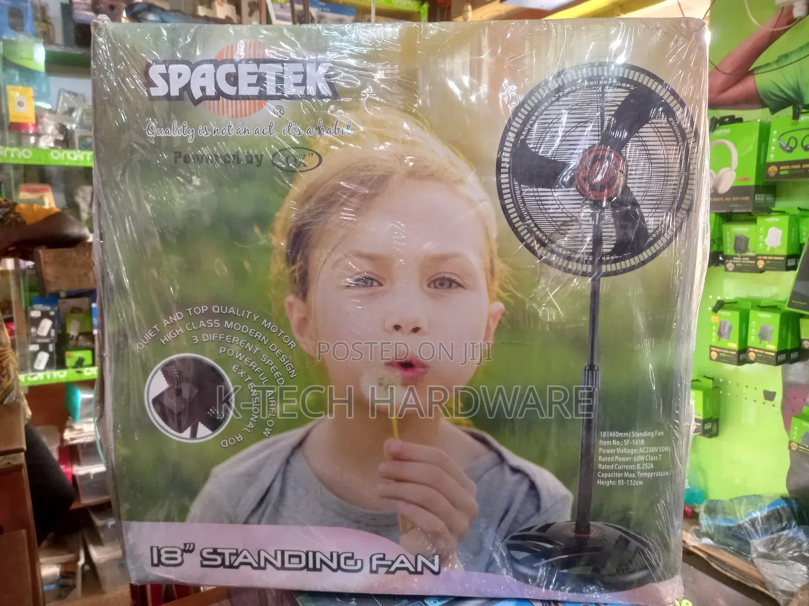 Spacetek 18-Inch Standing Fan
