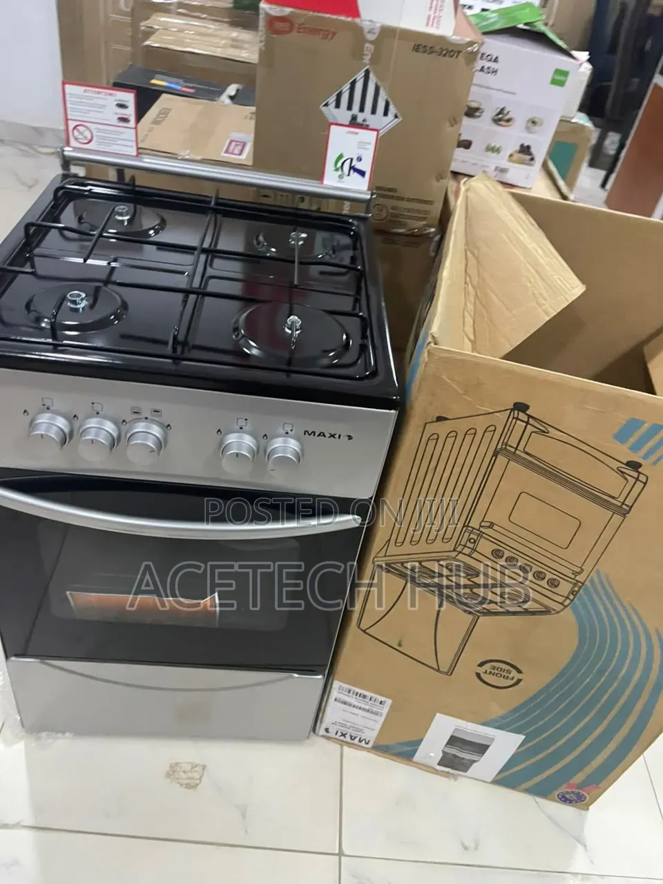 Maxi 4 Burner Gas Cooker – Durable Kitchen Essential