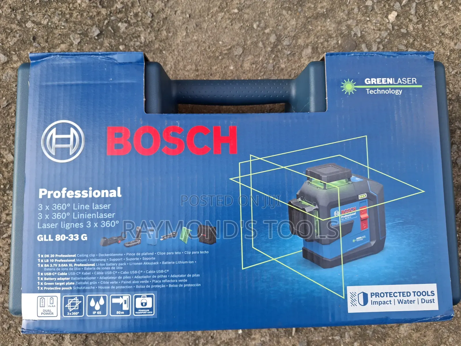 GLL 80-33 G Bosch 12d Green Laser Level