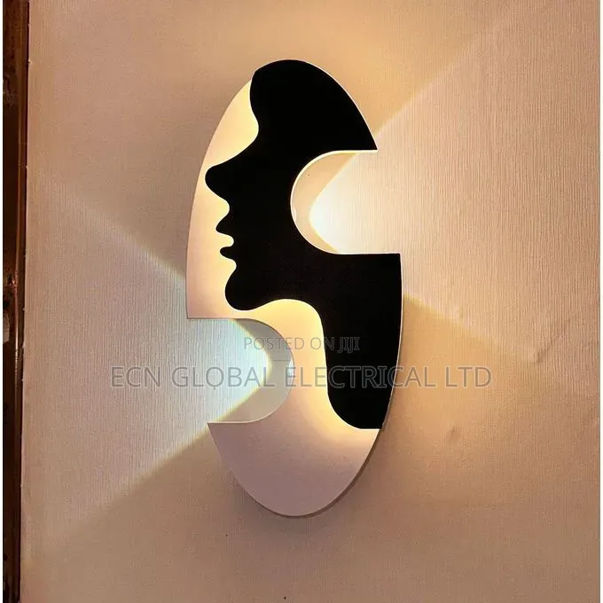 Nordic Artistic Led Wall Lamp – Creative Face Design Indoor Light