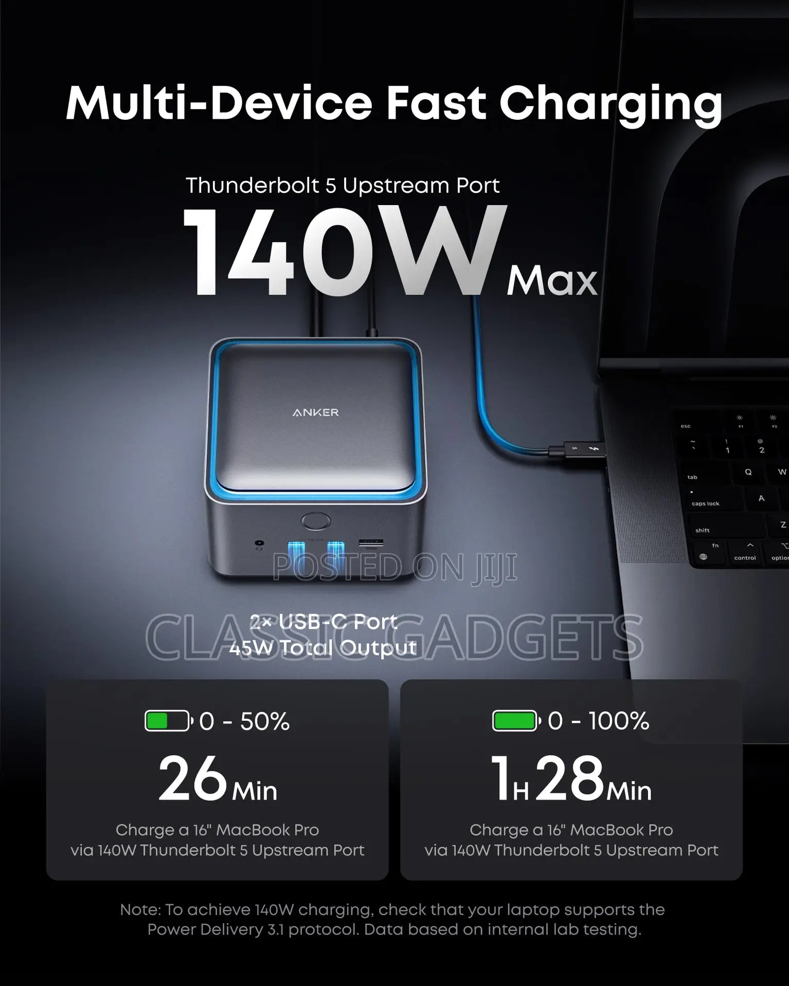 Anker Supreme Performance Docking Station 14-in-1, , Thunderbolt 5