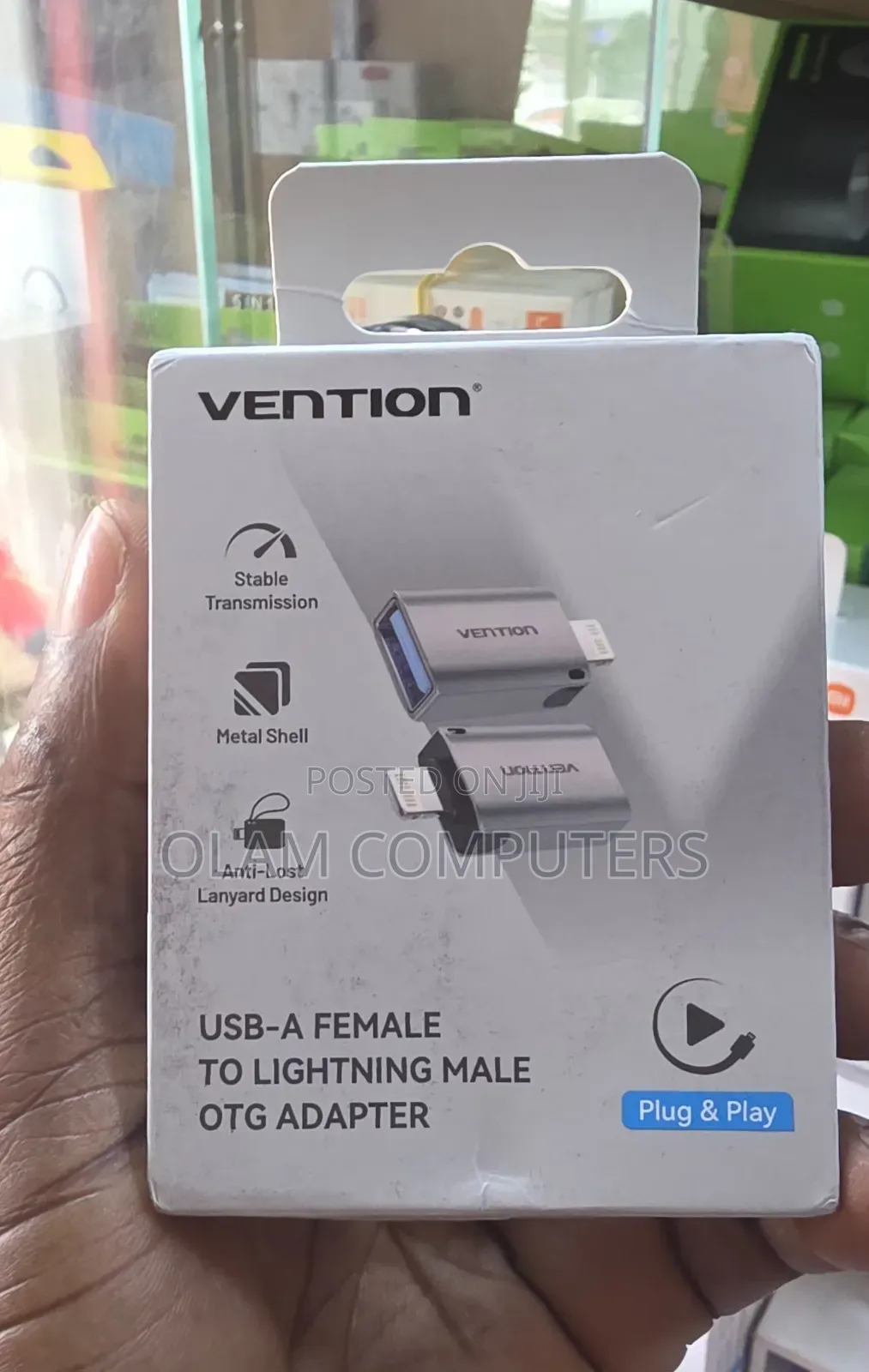 Vention Usb-a Female to Lightning Male Typical Otg Adapter