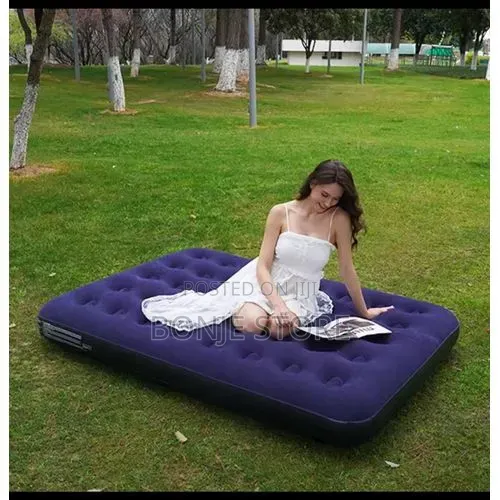 Single Size Inflatable Sofa Bed With Automatic Pump - 191/137/22cm