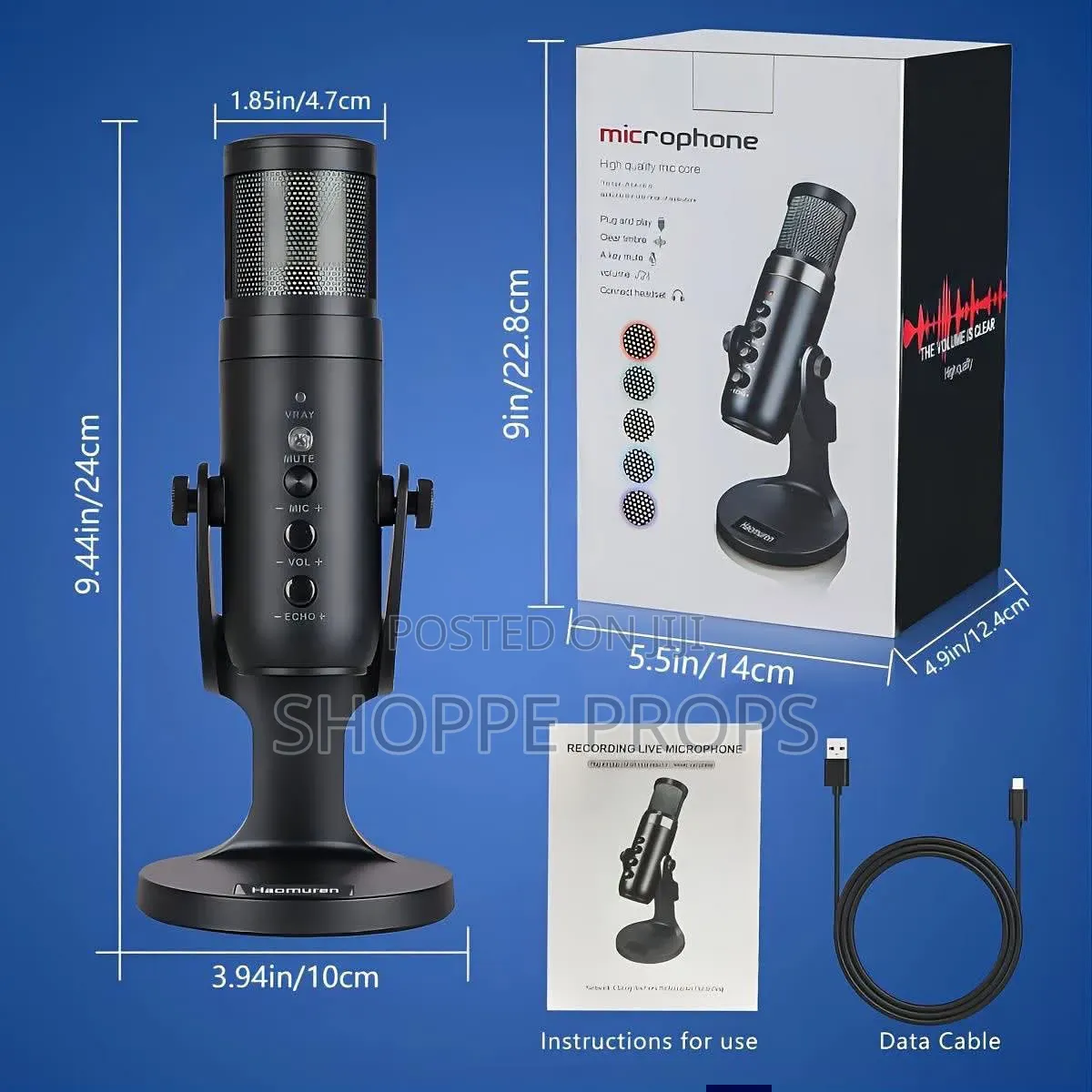 Desktop Live Podcast Condenser Microphone