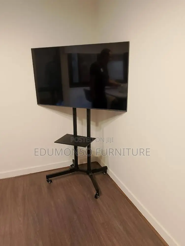 Tv Cart With Wheels 32” to 65” With Height Adjustable