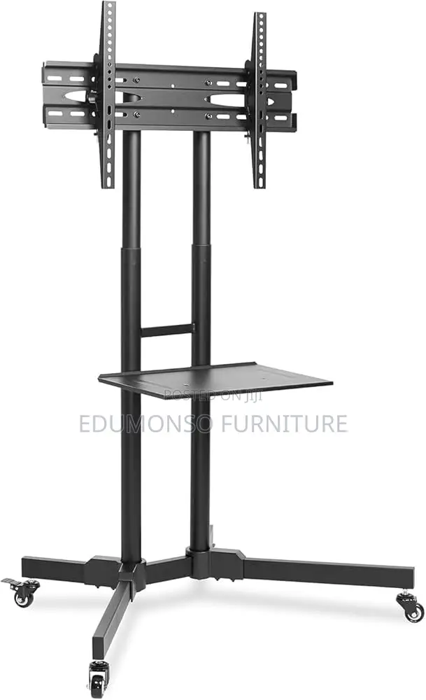 Tv Cart With Wheels 32” to 65” With Height Adjustable