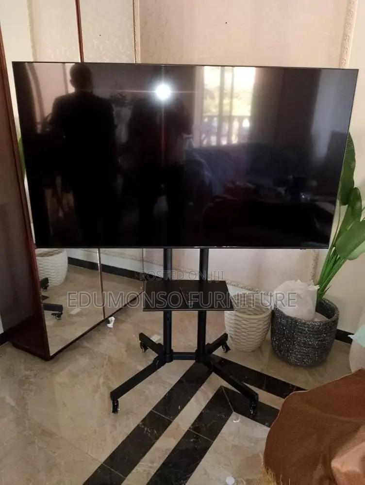 Tv Cart With Wheels 32” to 65” With Height Adjustable