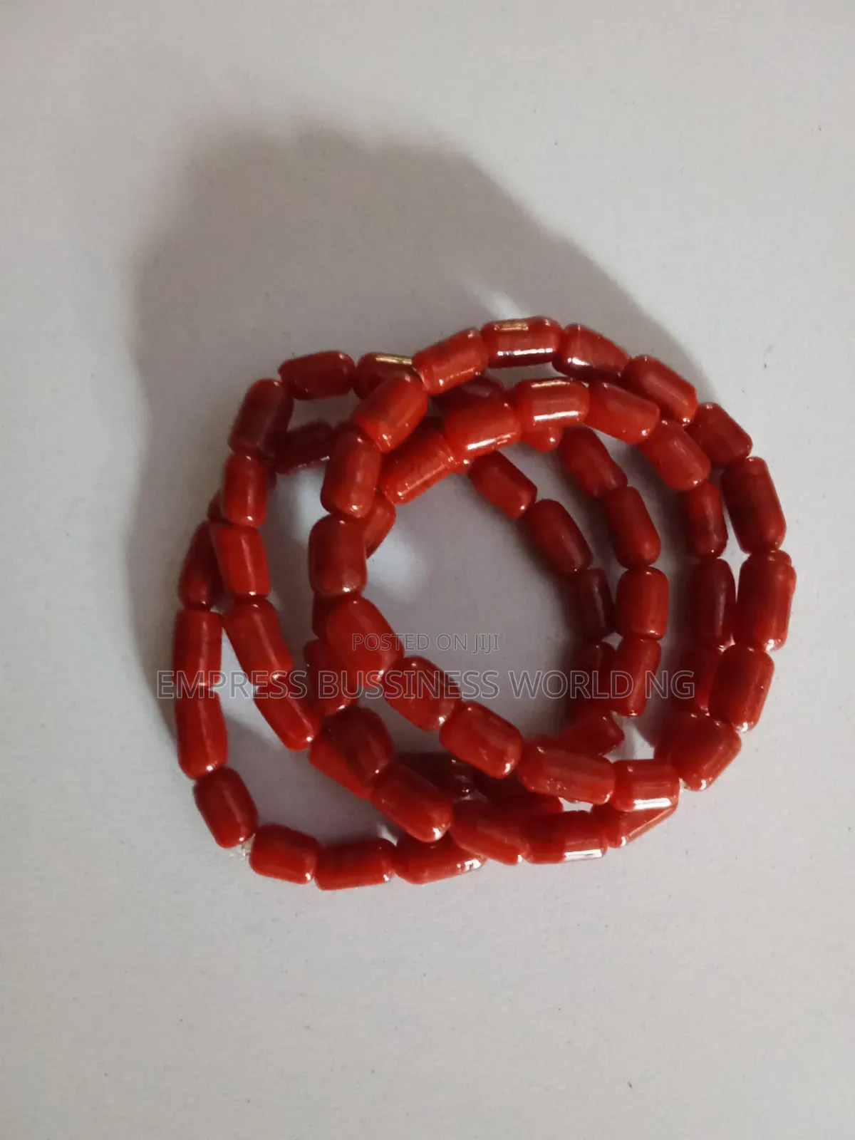 Royal Coral Wrist Beaded Bracelets--4 Pieces