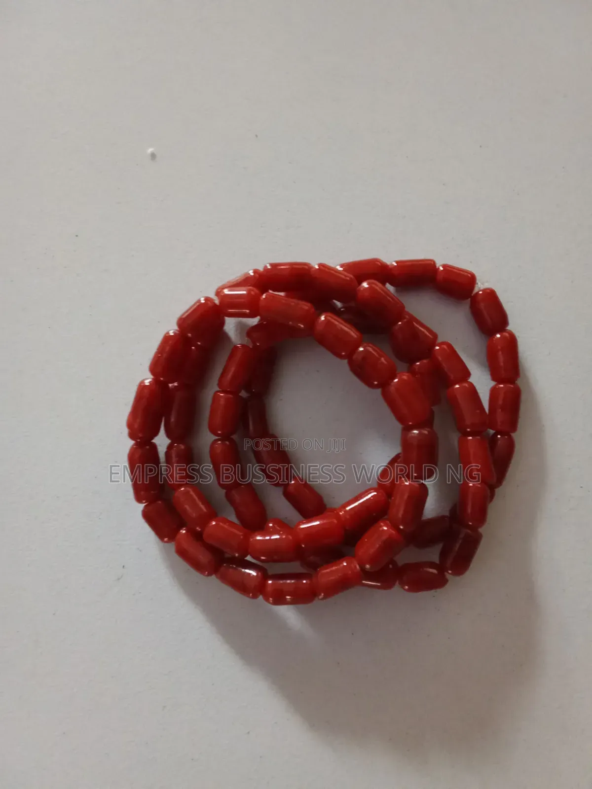 Royal Coral Wrist Beaded Bracelets--4 Pieces