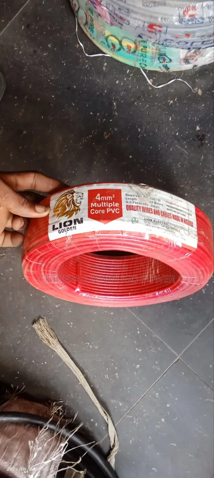 4mm Lion Cable Wire Original Pure Copper Cable Wire