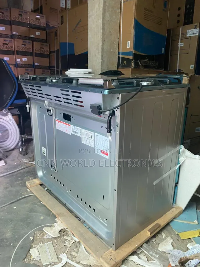 Original Scanfrost 5 Burners Automatic Gas Cooker With Oven Blue Flame