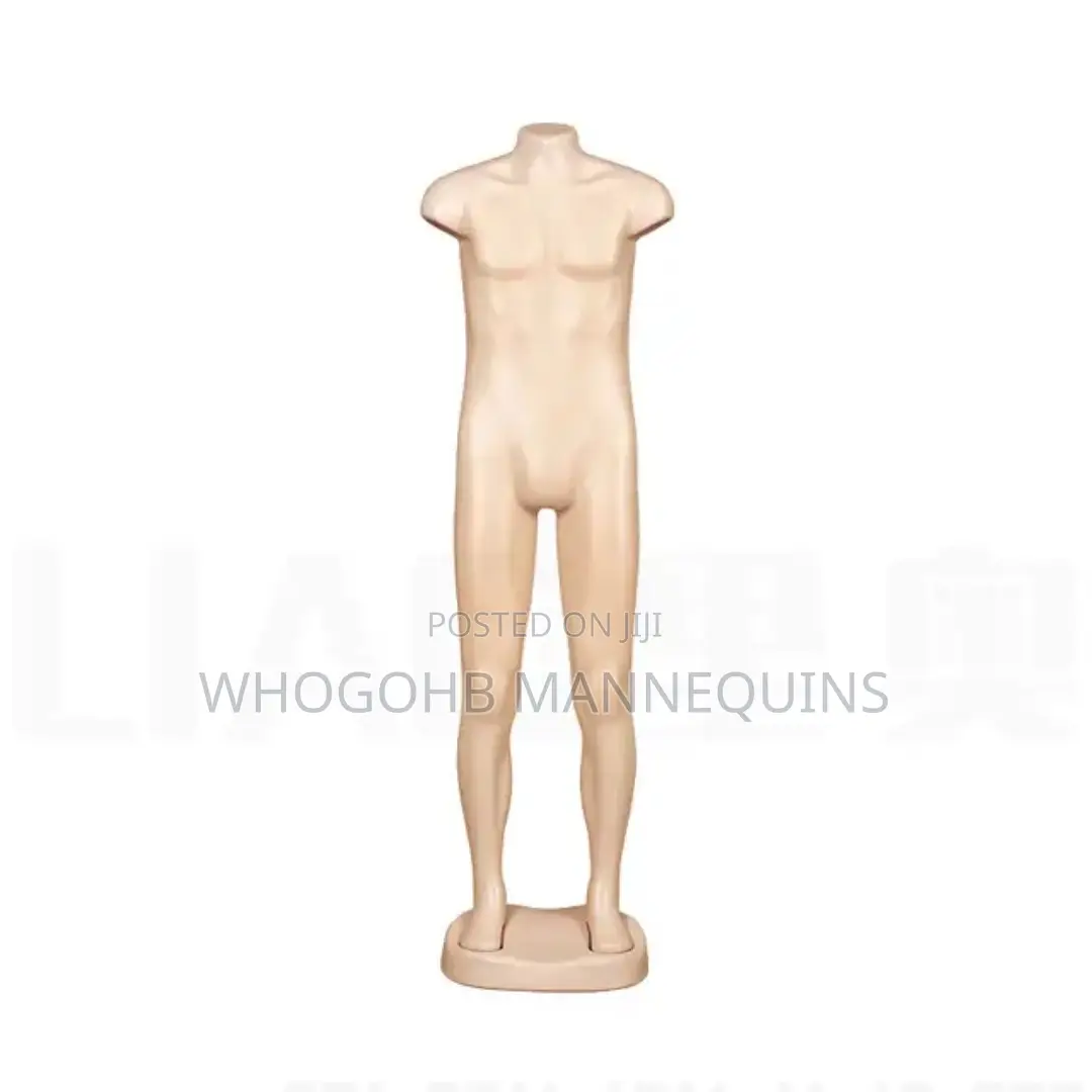 Plastic Armless and Headless Full Body Male Mannequin