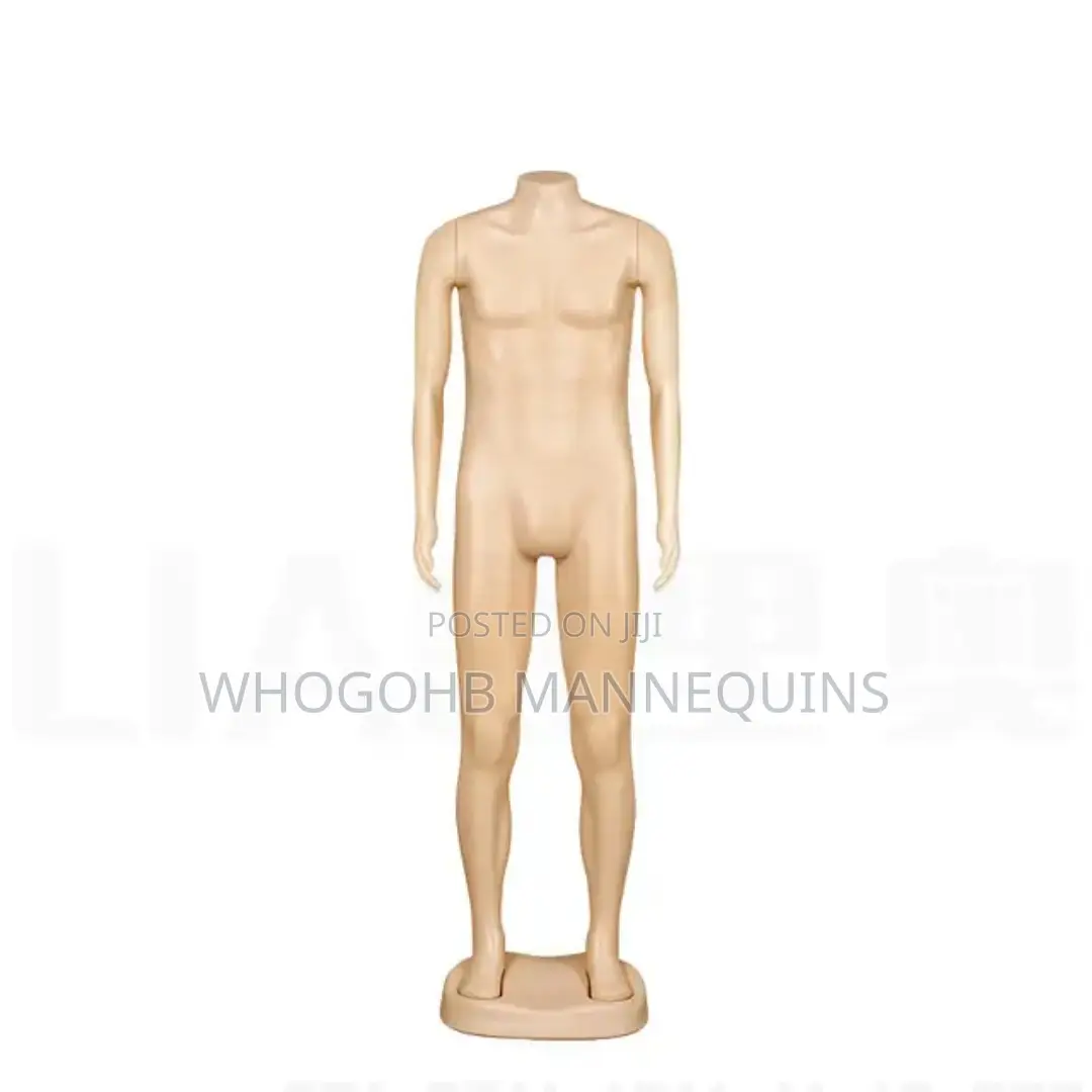 Plastic Headless Male Mannequin With Hands