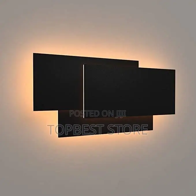 Led Modern Wall Sconce Indoor Matte Black Wall Mount Light