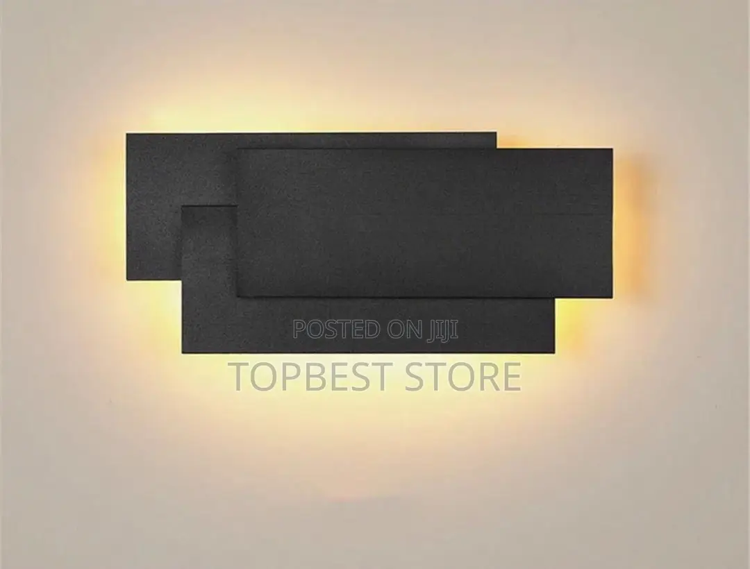 Led Modern Wall Sconce Indoor Matte Black Wall Mount Light