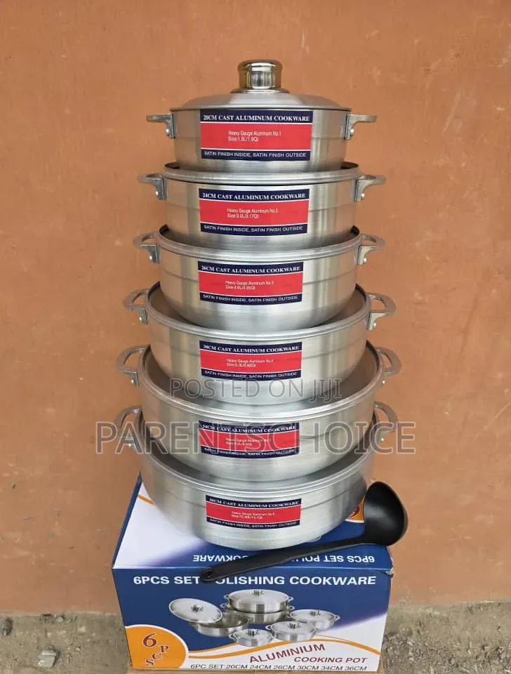 Aluminium Cookware Set (6 Pieces)