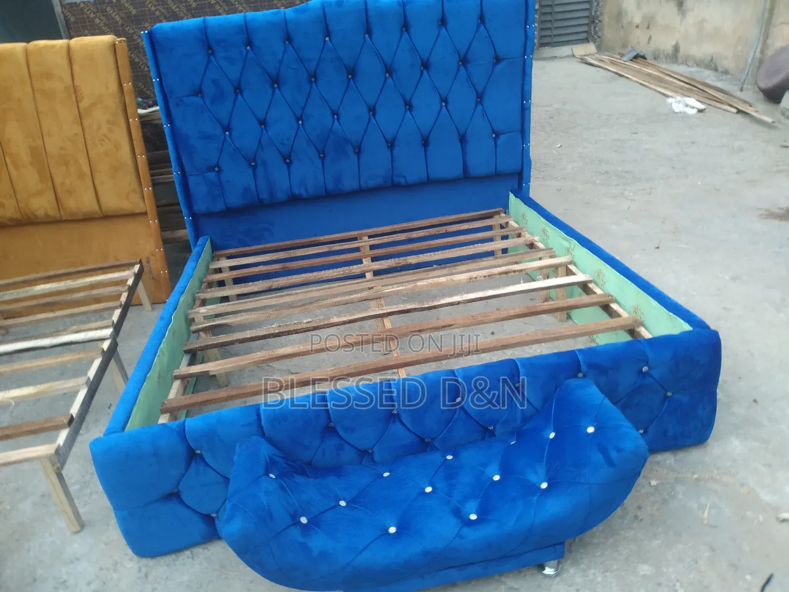 Family Size 6by6 Blue Bed Frame