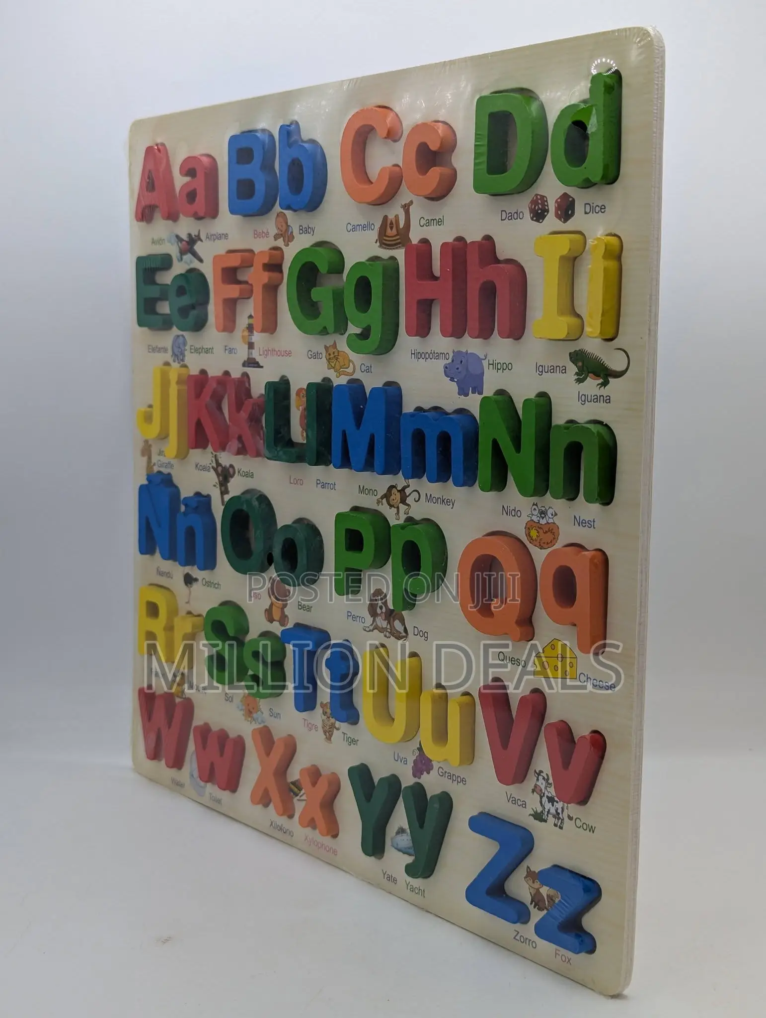 Block Wooden Alphabetical Letter Kids Toy Ages 3+