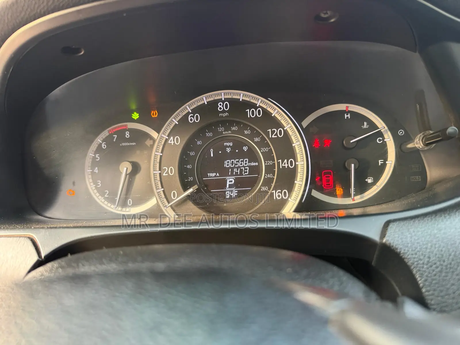 Honda Accord EX-L 4dr Sedan w/Navigation (2.4L 4cyl CVT) 2014 Maroon