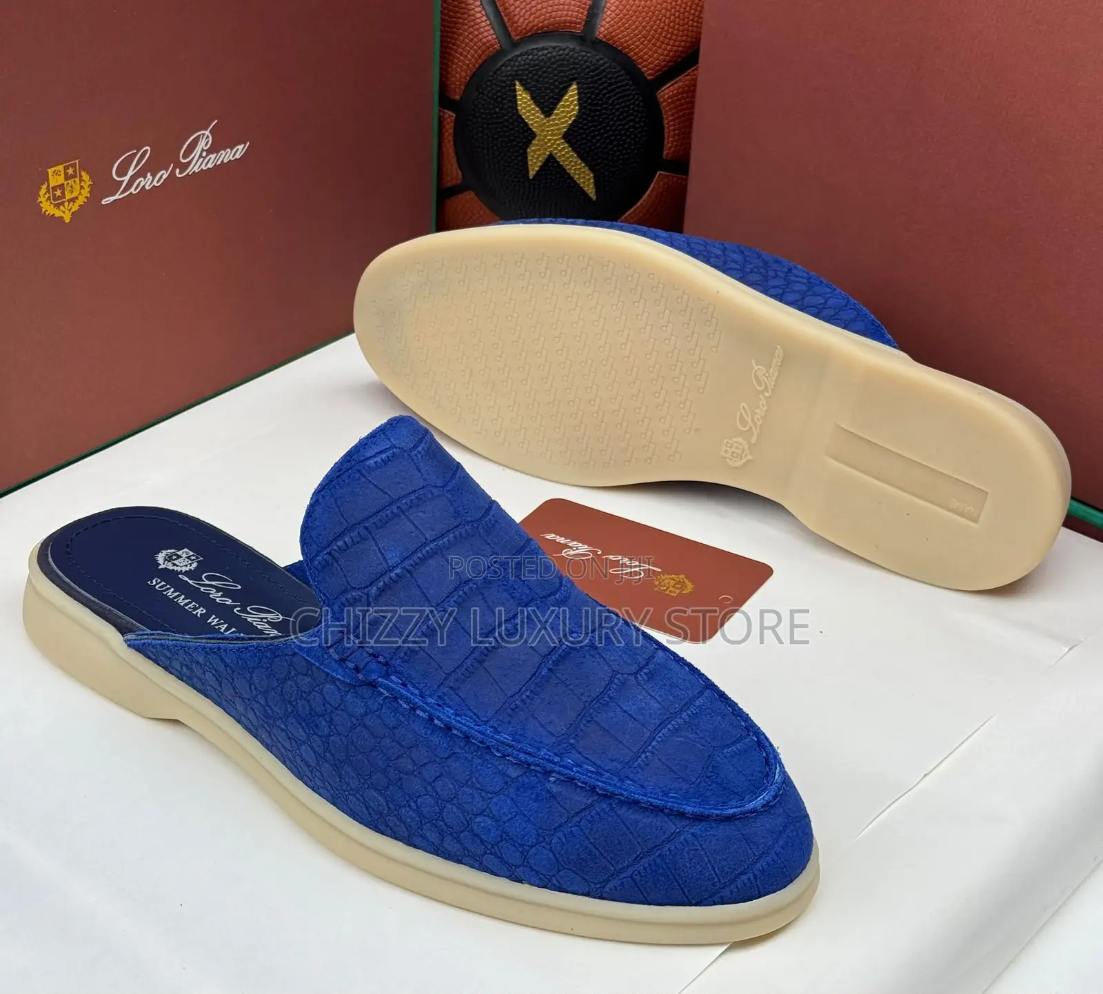 Loro Piana Quality Men Genuine Leather Half Shoe