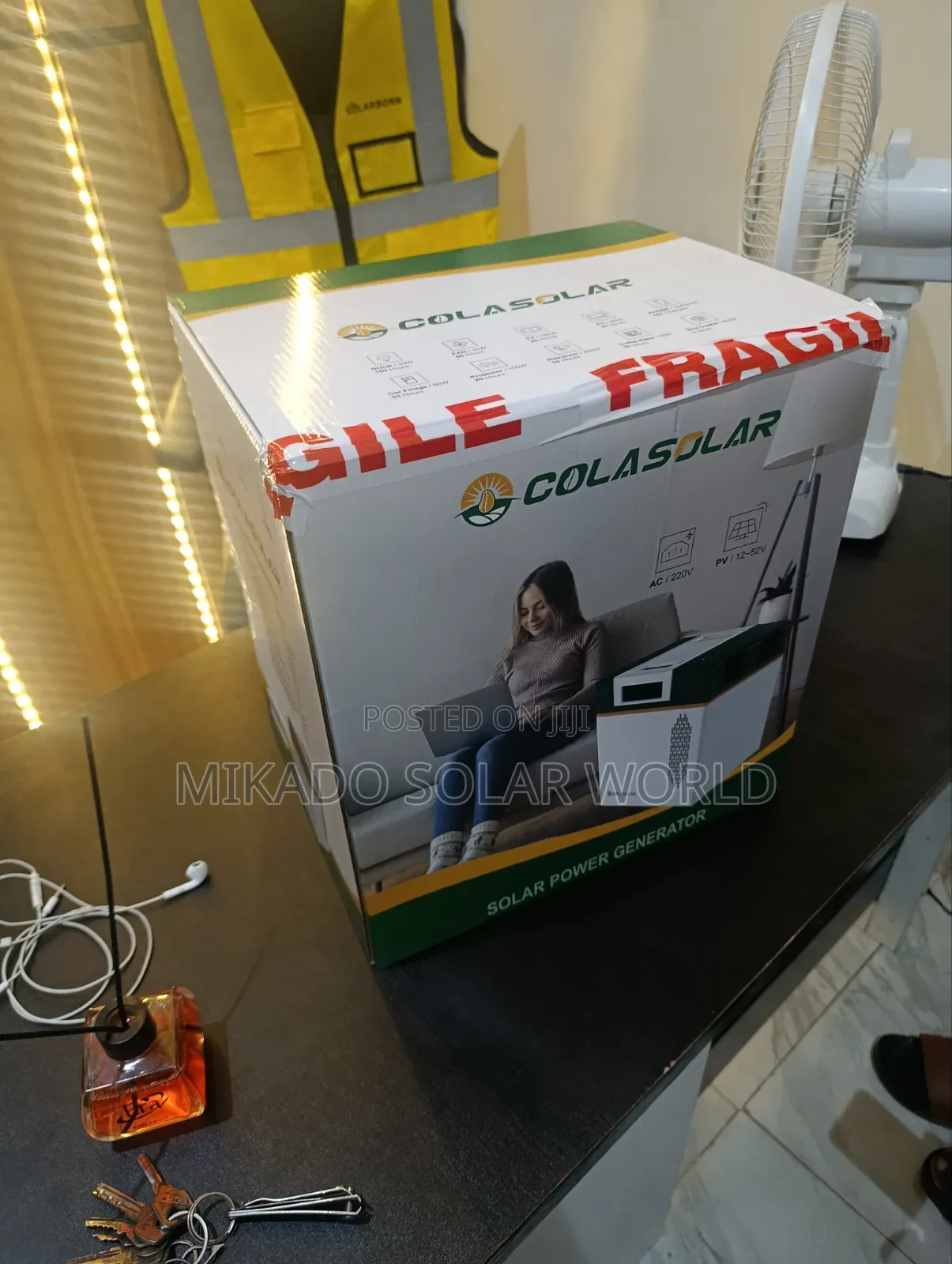 Cola 2000 Solar Generator – 2kwh Battery |(1kva) Pure Sine Wave Output