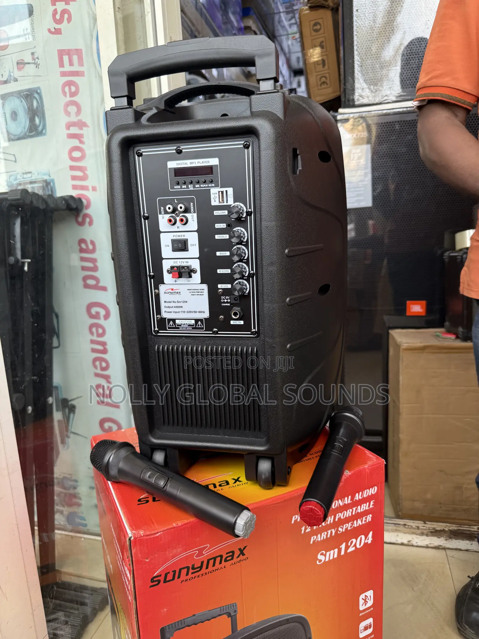 Sonymax 12 Inches Public Addressing System With 2 Wireless Microphones
