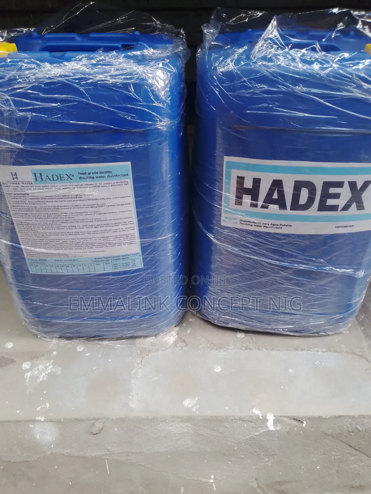 Hadex Food Grade Drinking Water Disinfectant