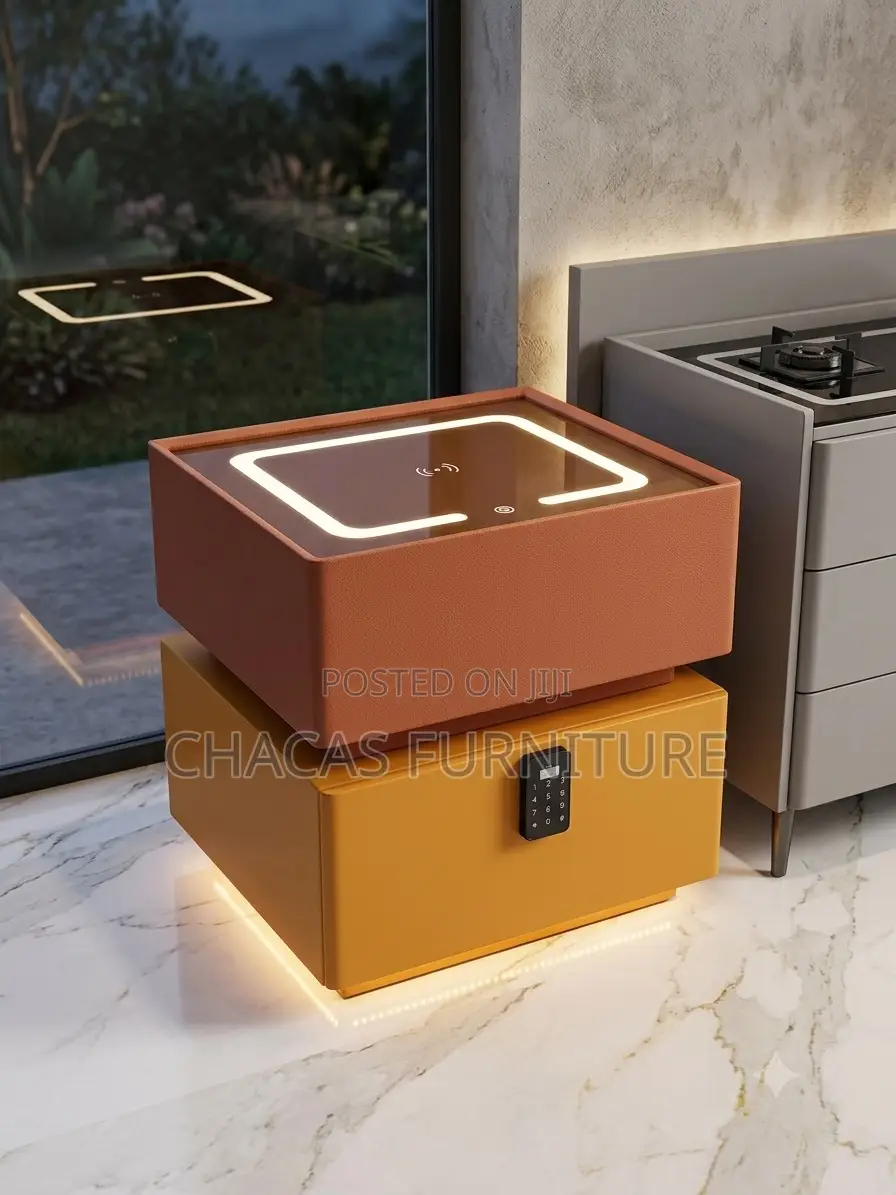 Luxury Smart Nightstand With Safelock