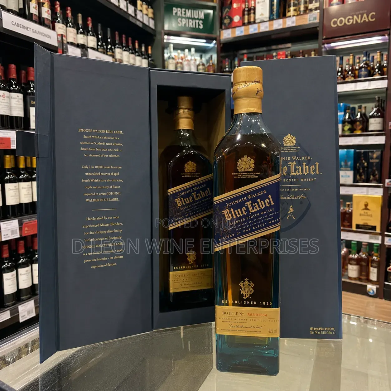 Blue Label Packet Cartoon by ( 12 Bottles )