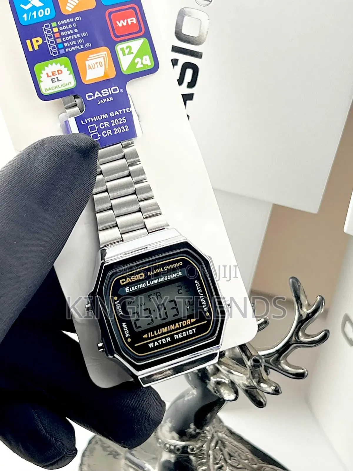 Casio Digital Chain Wristwatch