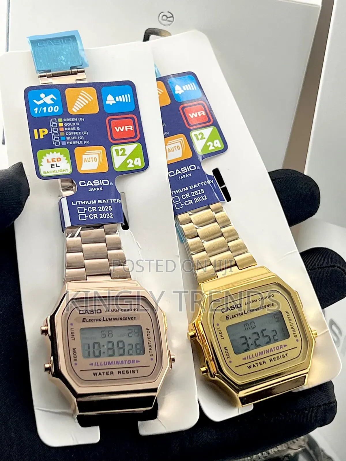 Casio Digital Chain Wristwatch