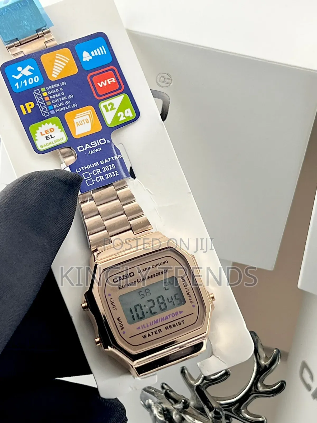 Casio Digital Chain Wristwatch