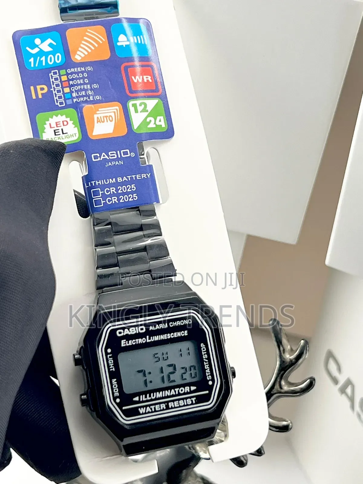 Casio Digital Chain Wristwatch