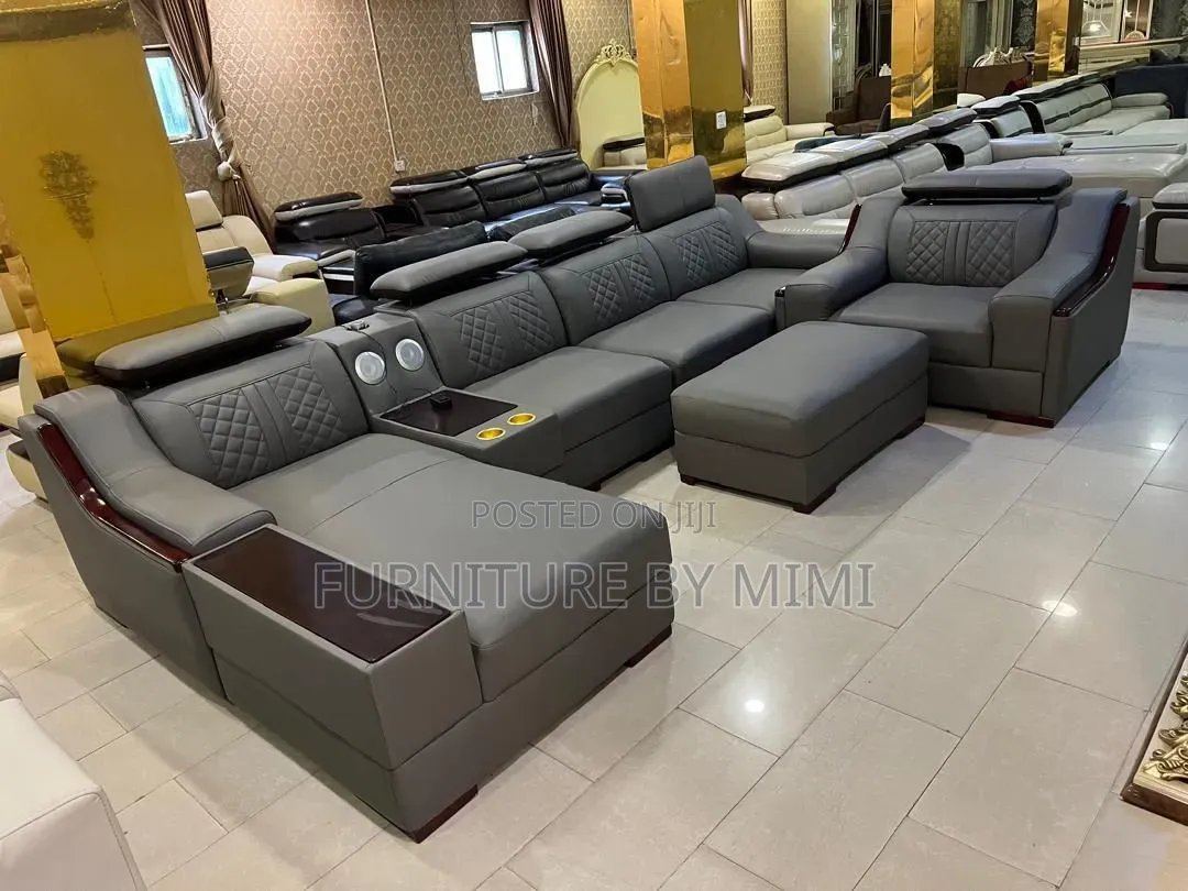 Luxury Modern L-Shape 7-Seater Sofa – Premium Leather