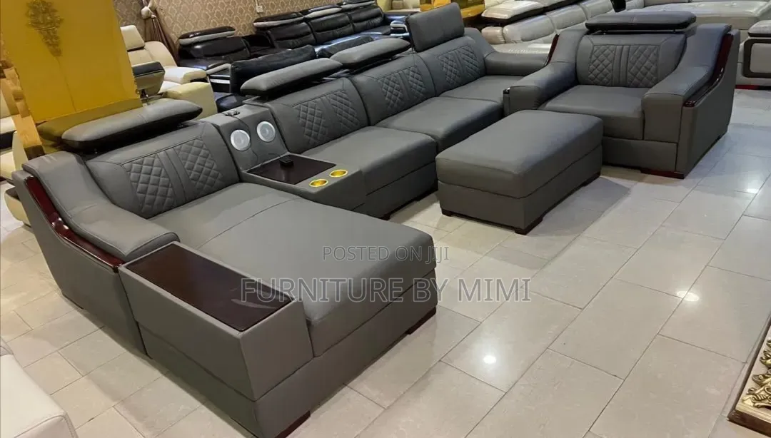 Luxury Modern L-Shape 7-Seater Sofa – Premium Leather