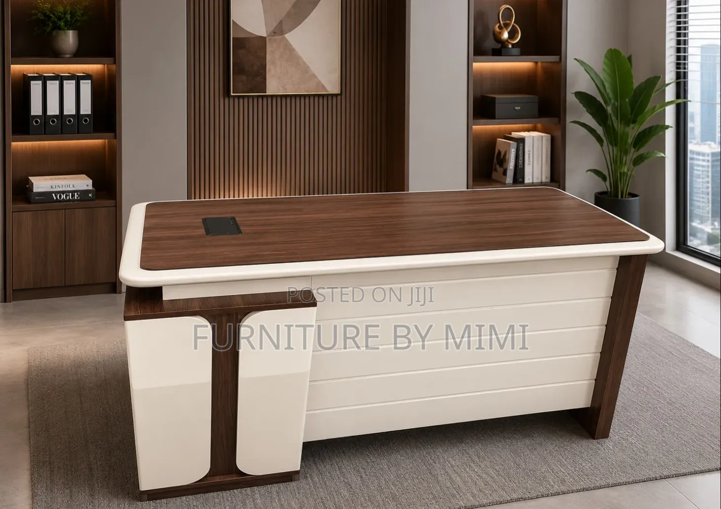 Luxury 1.4m Executive Office Desk With Drawers – Premium Furniture.