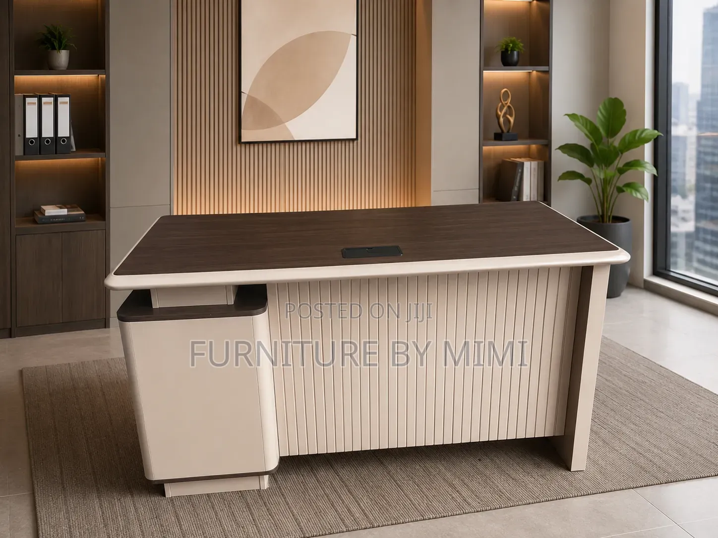 Luxury 1.4m Executive Office Desk With Drawers – Premium Furniture.