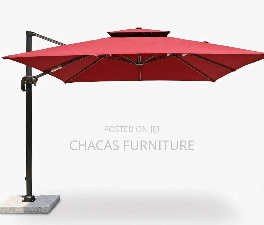 Premium Square Cantilever Outdoor Umbrella (Offset Luxury)