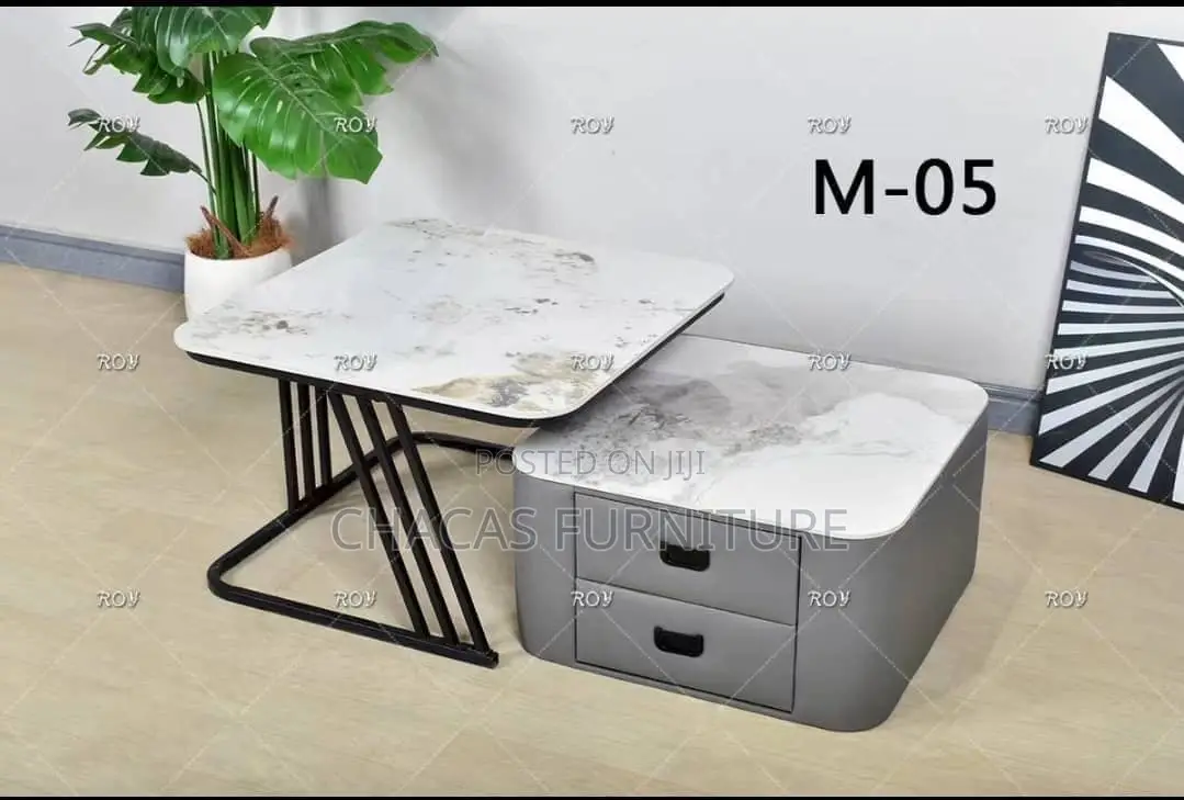 Modern Nesting Coffee Table Set With Storage